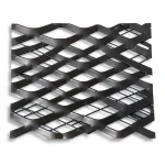 Hot Rolled Black Steel Expanded Metal Mesh Thickness 1.5 mm Width 1.22 m Length 6 m