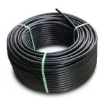 HDPE Plastic Coil Pipe PE 100 25 mm SDR 9 Nominal Pressure 15.6 Bar Black