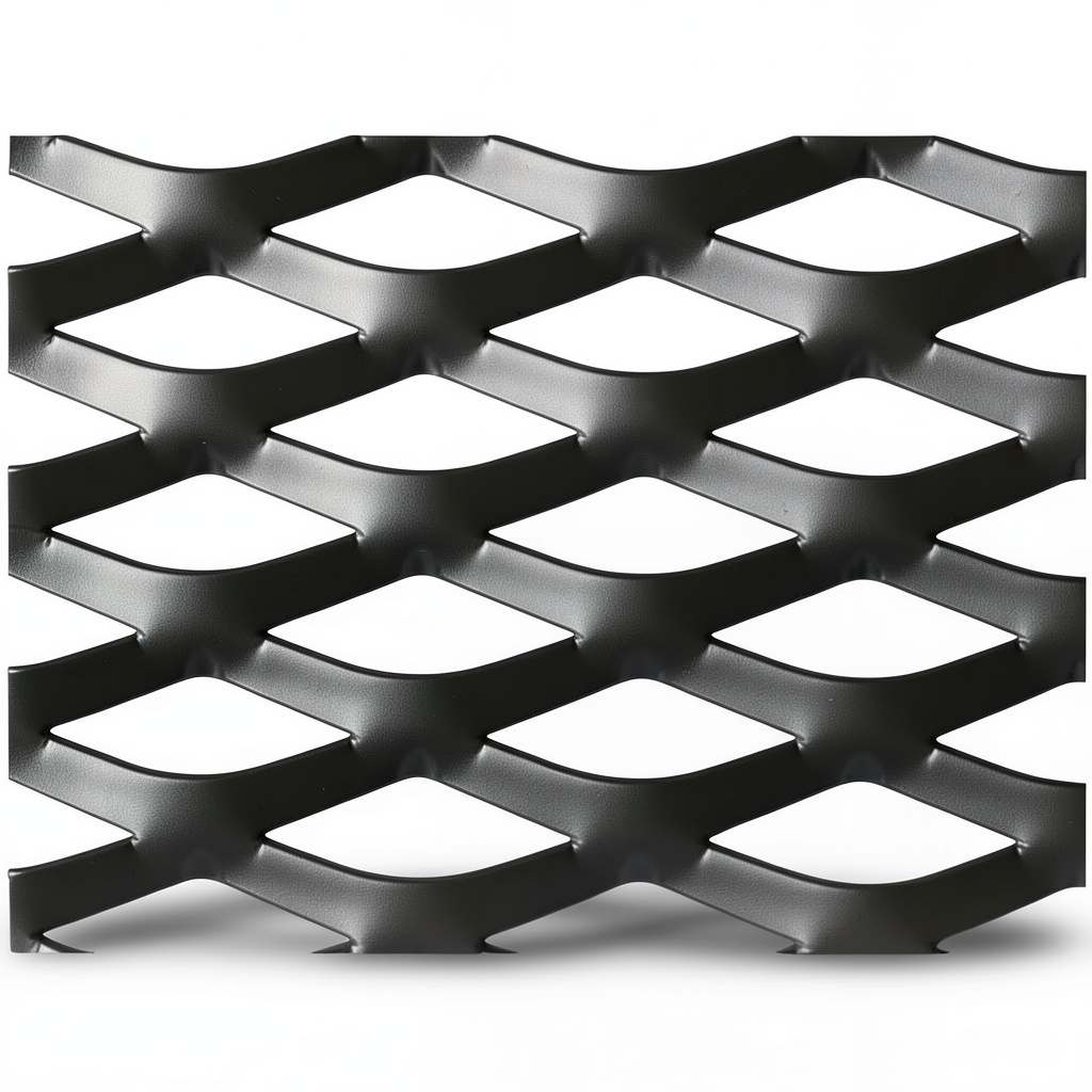 Hot Rolled Black Steel Expanded Metal Mesh Thickness 1.8 mm Width 1.22 m Length 5 m