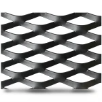 Hot Rolled Black Steel Expanded Metal Mesh Thickness 1.7 mm Width 1.22 m Length 2 m