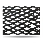 Hot Rolled Black Steel Expanded Metal Mesh Thickness 1.7 mm Width 1.22 m Length 3 m