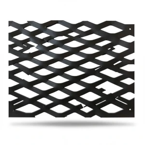 Hot Rolled Black Steel Expanded Metal Mesh Thickness 1.7 mm Width 1.22 m Length 3 m