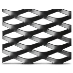 Hot Rolled Black Steel Expanded Metal Mesh Thickness 1.7 mm Width 1.22 m Length 4 m