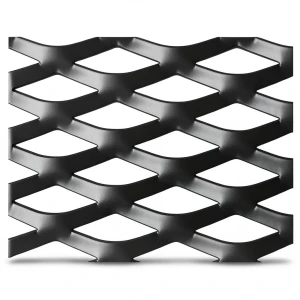 Hot Rolled Black Steel Expanded Metal Mesh Thickness 1.7 mm Width 1.22 m Length 4 m