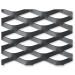Hot Rolled Black Steel Expanded Metal Mesh Thickness 1.8 mm Width 1.22 m Length 1 m
