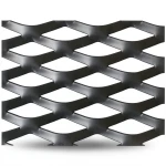 Hot Rolled Black Steel Expanded Metal Mesh Thickness 1.8 mm Width 1.22 m Length 5 m