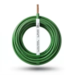6mm2 Single Core Stranded Wire CU/PVC, 450/750 volts, Green Color | Jeddah Cables Company