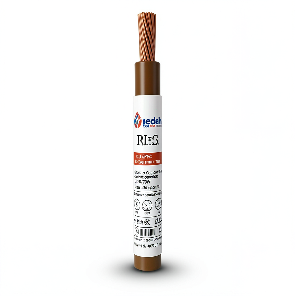 سلك نحاس مجدول CU/PVC مساحة مقطع 150 sq mm، 450/750 فولت، لون بني | شركة كابلات جدة