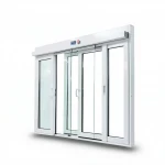 Automatic Double Glass Aluminum Doors