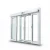 Automatic Double Glass Aluminum Doors