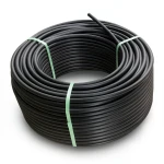 HDPE Plastic Coil Pipe Nominal Pressure 12.5 Bar PE 100 OD 140 mm SDR 11 Black