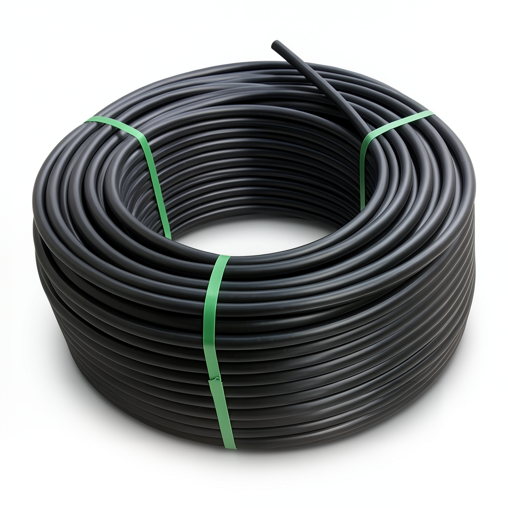 HDPE Plastic Coil Pipe Nominal Pressure 12.5 Bar PE 100, 160 mm SDR 11 Black