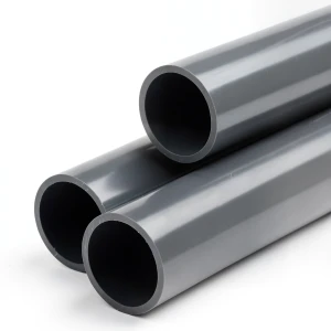 أنابيب بلاستيك UPVC ضغط 9 بار مقاس 3 إنش سمك 4.1 مم لون رمادي غامق