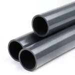 انابيب بلاستيك UPVC ضغط 9 بار مقاس 4 إنش سماكة 5.2 ملم لون رمادي غامق