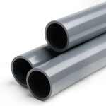 أنابيب بلاستيك UPVC ضغط 9 بار مقاس 5 إنش سمك 6.4 مم لون رمادي غامق