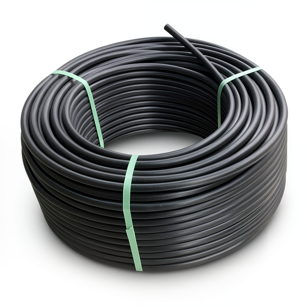لفة أنابيب بلاستيك HDPE ضغط 15.6 بار PE 100 قطر خارجي 32 مم SDR 9 لون أسود