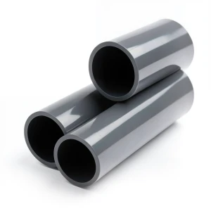أنابيب بلاستيك UPVC ضغط 12 بار مقاس 1 1/4 إنش سمك 2.7 مم لون رمادي غامق