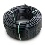 HDPE Plastic Coil Pipe Nominal Pressure 15.6 Bar PE 100 OD 50 mm SDR 9 Black