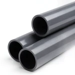 أنابيب بلاستيك UPVC ضغط 12 بار مقاس 2 إنش سمك 3.7 مم لون رمادي غامق