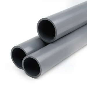 UPVC Plastic Pipe PN 12 Bar Size 2 1/2 inch Thickness 4.5 mm Dark Gray