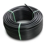 HDPE Plastic Coil Pipe PN 15.6 Bar PE 100 OD 75 mm SDR 9 Black