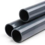 انابيب بلاستيك UPVC ضغط 12 بار مقاس 3 إنش سمك 5.3 مم لون رمادي غامق