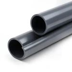 انابيب بلاستيك UPVC ضغط 9 بار مقاس 8 إنش سماكة 9 ملم لون رمادي غامق
