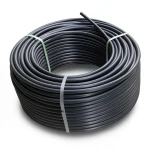 HDPE Plastic Coil Pipe PN 15.6 Bar PE 100, 160 mm Diameter, SDR 9 Black