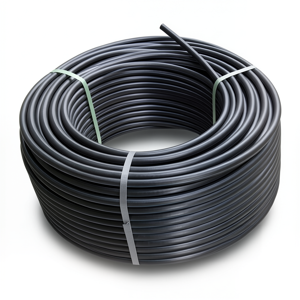 HDPE Plastic Coil Pipe PN 15.6 Bar PE 100, 160 mm Diameter, SDR 9 Black