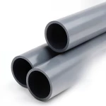 أنابيب بلاستيك UPVC ضغط 12 بار مقاس 2 إنش سمك 3.7 مم لون رمادي غامق