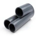 أنابيب بلاستيك UPVC ضغط 15 بار مقاس 1/2 إنش سمك 2.1 مم لون رمادي غامق