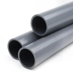 انابيب بلاستيك UPVC ضغط 12 بار مقاس 2 1/2 إنش سمك 4.5 مم لون رمادي غامق