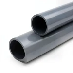 انابيب بلاستيك UPVC ضغط 12 بار مقاس 3 إنش سمك 5.3 مم لون رمادي غامق