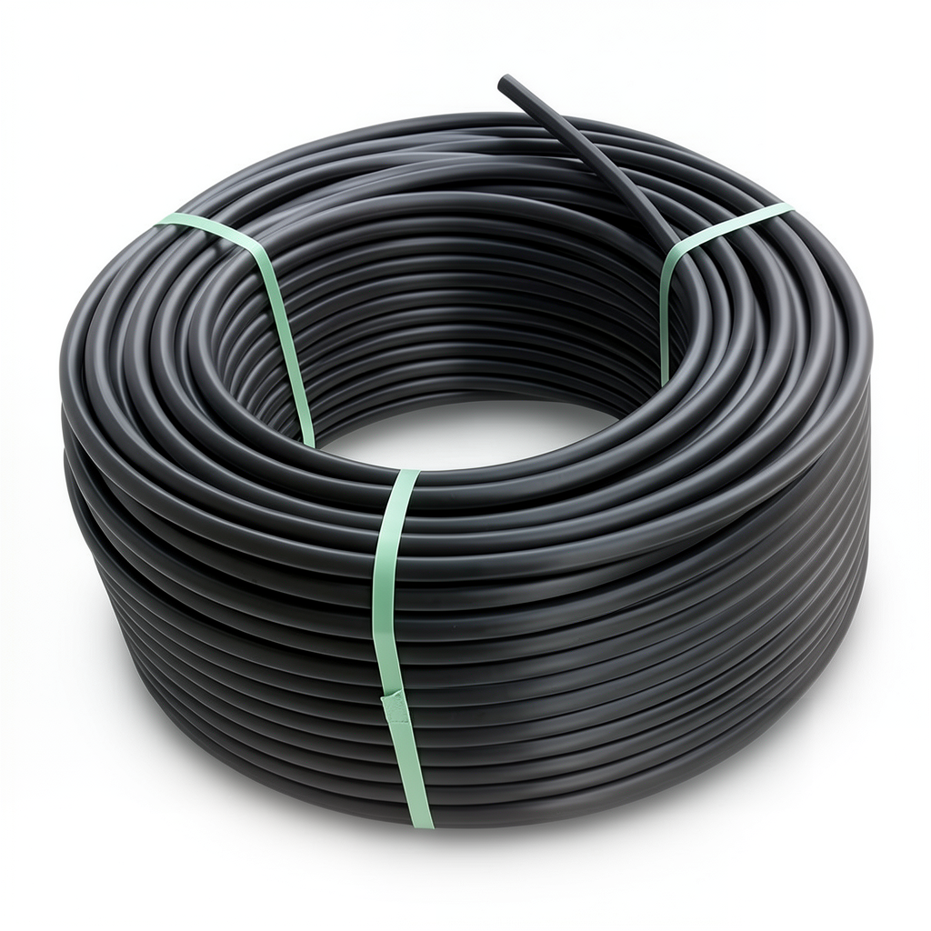 لفة أنابيب بلاستيك HDPE ضغط 19.2 بار [PE 100] قطر خارجي 32 مم SDR 7.4 لون أسود