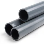 انابيب بلاستيك UPVC ضغط 15 بار مقاس 1/4 1 إنش سماكة 3.2 مم لون رمادي غامق