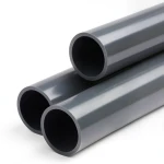 انابيب بلاستيك UPVC ضغط 12 بار مقاس 5 إنش سمك 8.4 ملم لون رمادي غامق