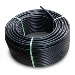 HDPE Plastic Coil Pipe PN 15.6 Bar PE 100 OD 75 mm SDR 9 Black