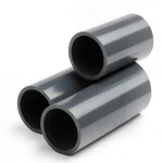 مواسير UPVC ضغط 15 بار مقاس 3/4 إنش سماكة 2.5 مم لون رمادي غامق