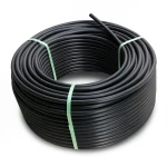 HDPE Plastic Coil Pipe PN 15.6 Bar PE 100, 160 mm Diameter, SDR 9 Black