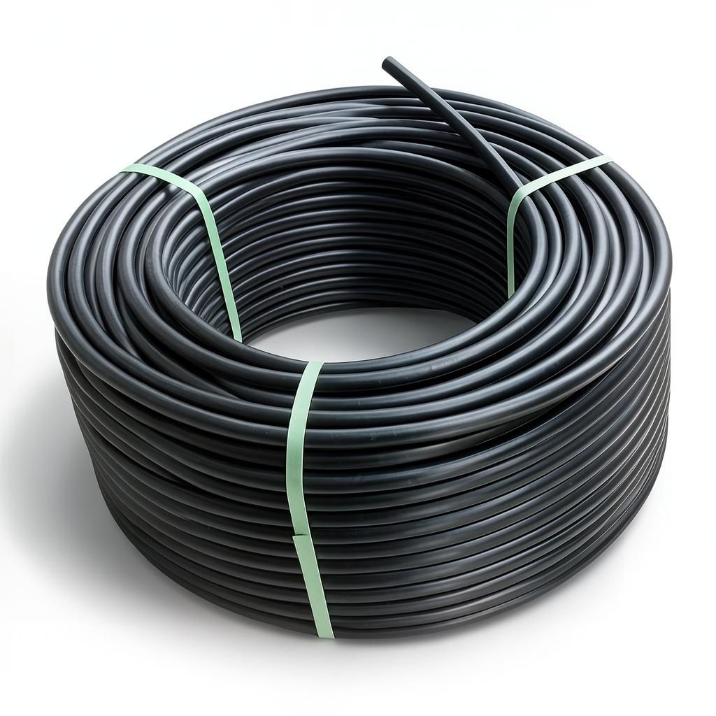 لفة أنابيب بلاستيك HDPE ضغط 19.2 بار [PE 100] قطر خارجي 32 مم SDR 7.4 لون أسود