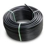 HDPE Plastic Coil Pipe Nominal Pressure 19.2 Bar PE100 50 mm SDR 7.4 Black