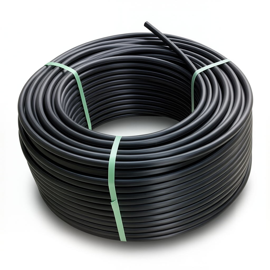 لفة أنابيب بلاستيك HDPE ضغط 19.2 بار PE 100 قطر خارجي 75 مم SDR 7.4 لون أسود
