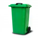 KOVANTO 120L HDPE Plastic Wheelie Bin for Waste Management