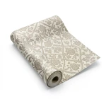 Italian Wallpaper Patterned Design Beige Color, Size 10m x 1.06m, Model 72932