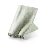 Floral Wallpaper 10 m x 0.53 m Pale Green, Model 221303