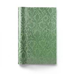 Italian Wallpaper Patterned Design 10mx1.06m Green Color, Model 72933