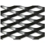 Hot Rolled Black Steel Expanded Metal Mesh Thickness 2 mm Width 1.22 m Length 1 m