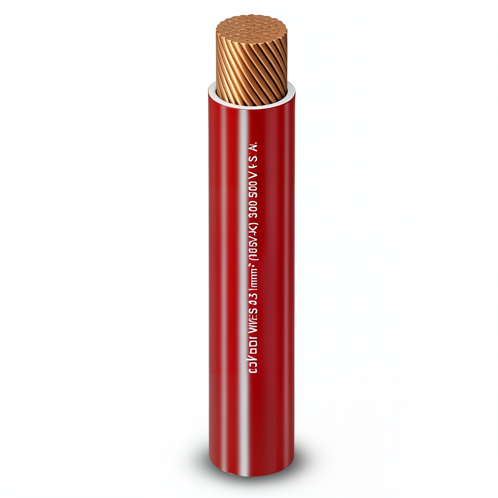 PVC Insulation Flexible Copper Wire 35mm2, 450/750V, Red | Al Fanar