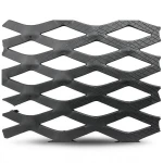 Hot Rolled Black Steel Expanded Metal Mesh Thickness 2 mm Width 1.22 m Length 3 m