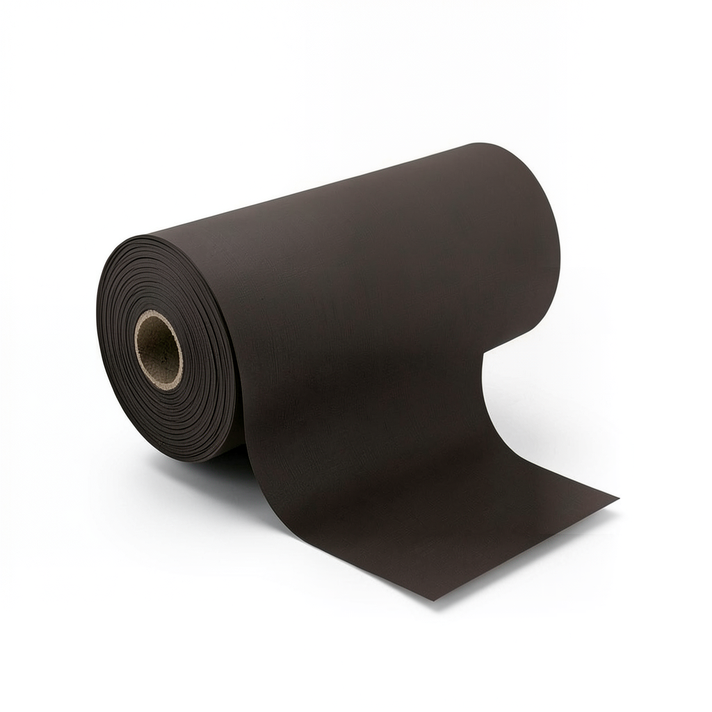 Plain Wall Decoration 10m x 0.53m, Dark Brown Color